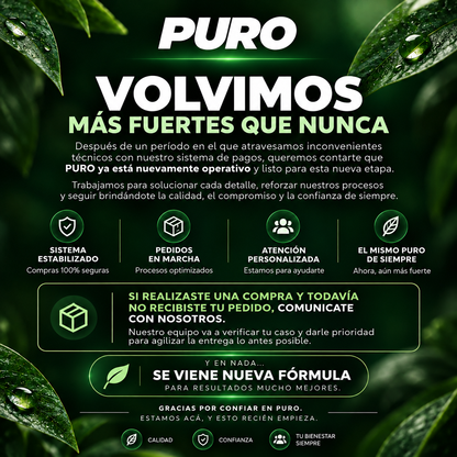 Cápsulas PURO® | El secreto para deshincharte de forma 100% natural y recuperar tu cuerpo de hombre.